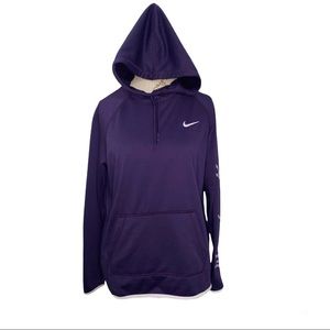 Nike Therma-FIT Pullover Fleece Hoodie Royal Purple Size Medium